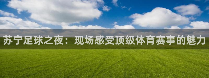苏宁足球之夜：现场感受顶级体育赛事的魅力