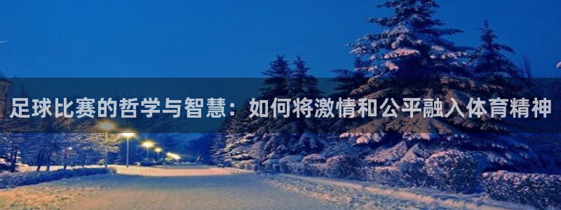  足球比赛的哲学与智慧：如何将激情和公平融入体育精神