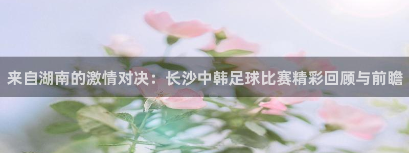  来自湖南的激情对决：长沙中韩足球比赛精彩回顾与前瞻